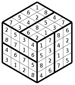 Solution Sudoku 3D