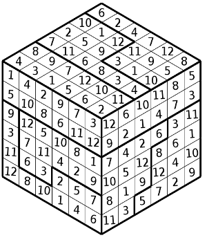 Sudoku 3D Solution 6x6X6