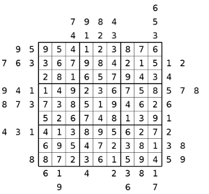 Outside Sudoku Solution 0071 Outside Sudoku Solution 00071