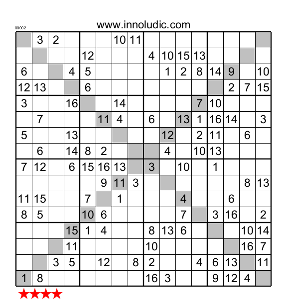 Sudoku 16 X 16 Para Imprimir free printable sudoku games Sólo