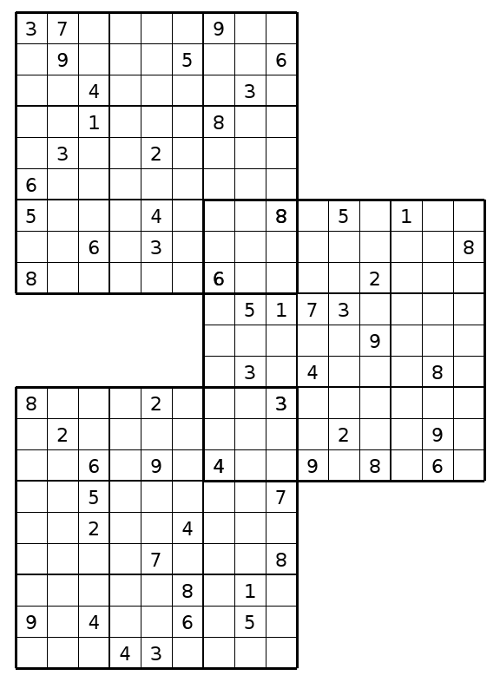 Printable Triple Sudoku Puzzles Sudoku Printable Sudoku Solution 